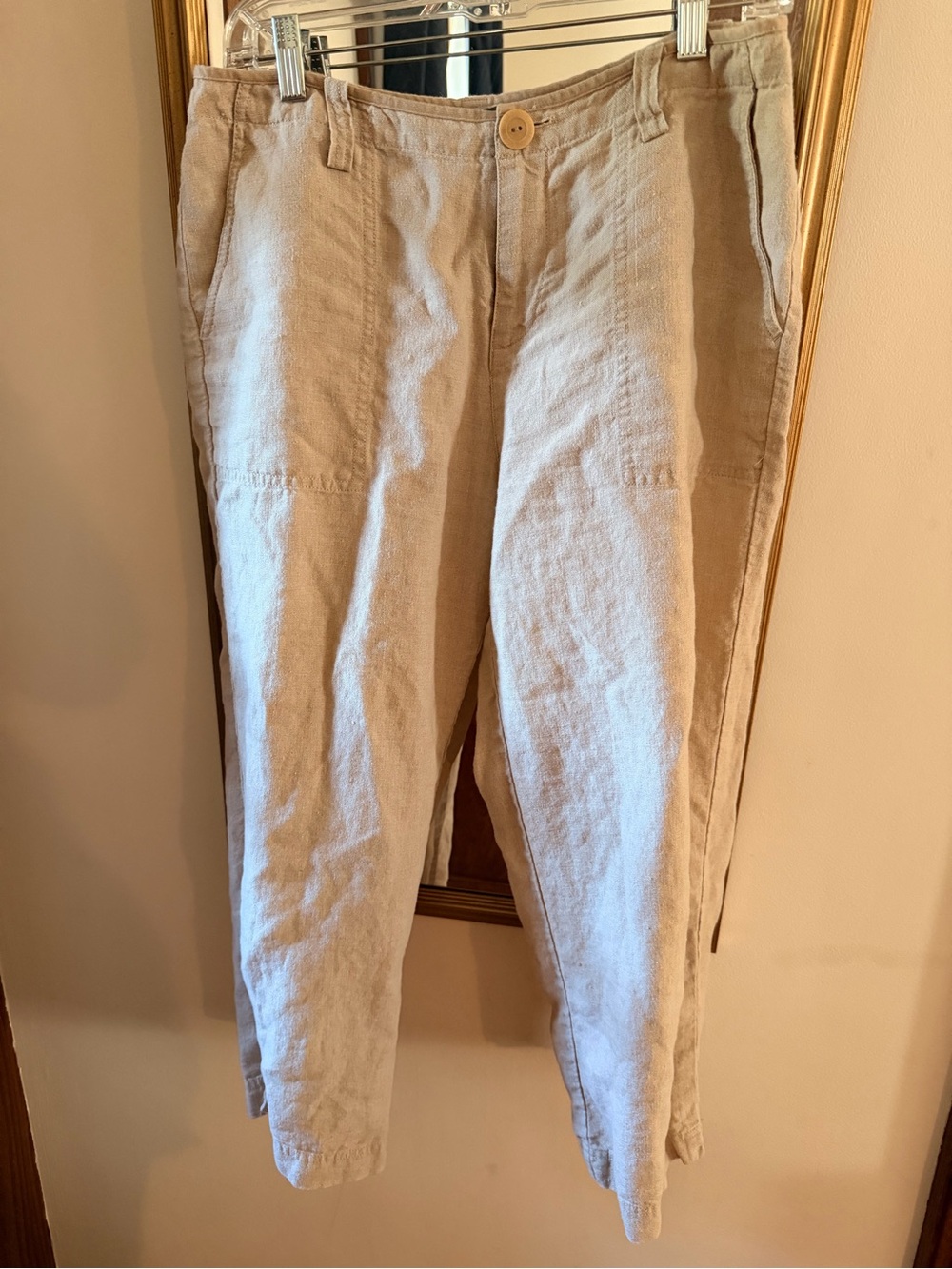 Vintage Eddie Bauer 100% linen crop pants great condition! Softest linen